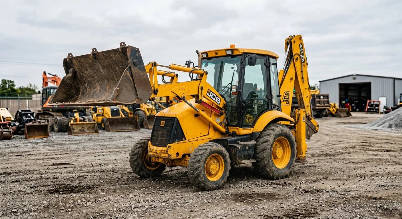 JCB 411 ZX · retroexcavadora · 8.100 horas